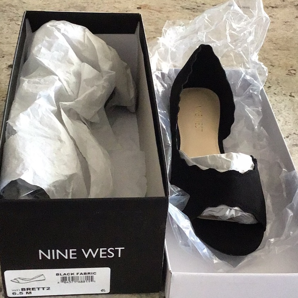 Nine West Black Flats